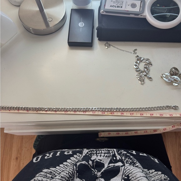 Men's Silver Chain Necklace - Picture 3 of 7